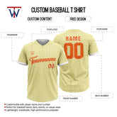 Custom Cream-White Pinstripe Throwback Baseball Jersey